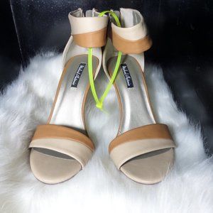 Michael Antonio Faux Leather Heel Sandal